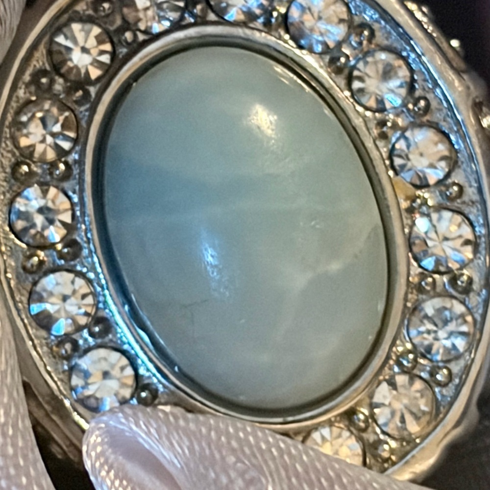 Amazonite Stainless Steel Ring, 7 - Picture 4 of 7